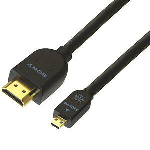 樂天商城 - ソニー DLC-HEU15A HDMI-マイクロHDMIケーブル 1.5m ハイスピード イーサネット対応 3D映像対応