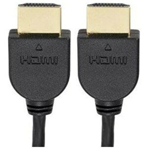 オーム電機 VISC10SLK HDMI1.4スリムケーブル1mタイプ：HDMIケーブルコネクタ形状：HDMI（オス）-HDMI（オス）色（カラー）：ブラックケーブル長：1.0m特長：3重シールド、金メッキ備考1：HDMIイーサネットチャンネル、オーディオリターンチャンネル対応備考2：3D映像、4K解像度対応