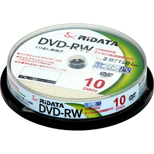 RiDATA DVD-RW120.10WHT N ^pDVD-RW XshP[X10