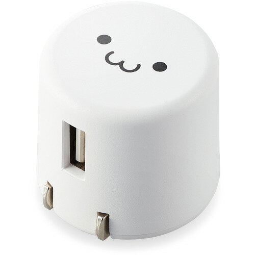 エレコム MPA-ACU08WF スマートフォン・タブレット用AC充電器 USB-Aメス1ポート 1.8A出力 ホワイトフェイス ●携帯に便利なコンパクト設計のデザイン。家庭用コンセントからスマートフォン等を充電、給電できるAC充電器です。...