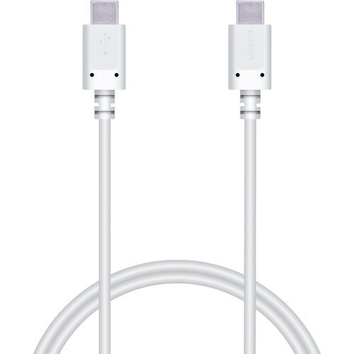 エレコム MPA-CC10PNWH Type-Cケーブル Type-C to Type-C 1m PD 60W 【 iPhone And...