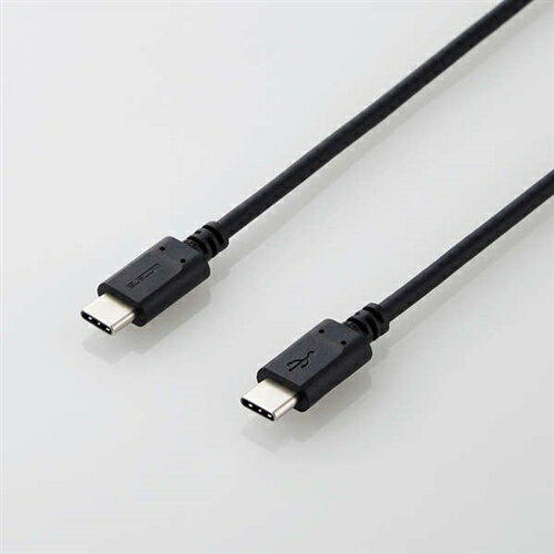 エレコム MPA-CC15PNBK USB2.0ケーブル(C-C、PD対応) 1.5m ブラック