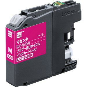 樂天商城 - エコリカ ECI-BR113M ブラザー用リサイクルインク（マゼンタ）LC113M