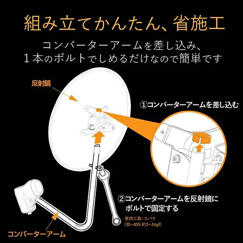 DXアンテナ BC453SCK 4K8K対応 45形BS110度CSアンテナセット