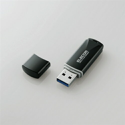 エレコム MF-HTU3B128GBK キャップ式USB3.2 Gen1メモリ ブラック 128GB