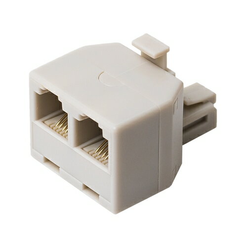 Modular （5 m+） - ミヨシ DA-42／WH 6極4芯対応 電話機コード分配アダプタ 直挿しタイプ ホワイト
