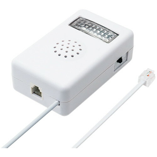 ミヨシ DSP-FL01 電話着信お知らせフラッシュリンガー 壁掛けタイプ発売日：2018年9月28日●電話機に接続して、発光とベル音で着信をお知らせするフラッシュリンガー電話機に接続することで、着信があった際にベル音と白色LEDでおしらせ...