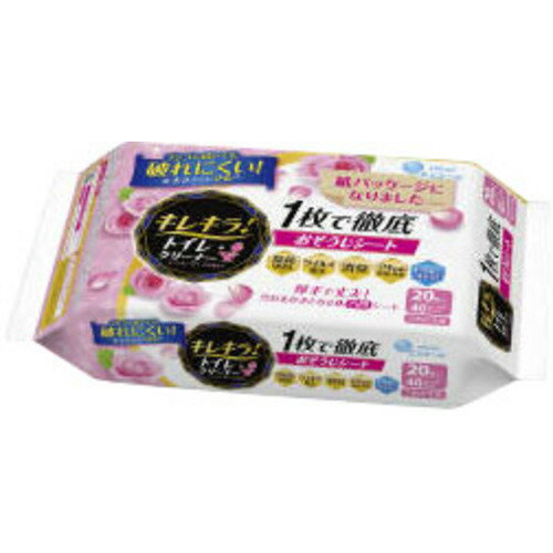 大王製紙 エリエール キレキラ トイレクリーナー 1枚で徹底おそうじシート つめかえ用 ハッピーローズ 20枚 大王製紙 エリエール キレキラ トイレクリーナー 1枚で徹底おそうじシート つめかえ用 ハッピーローズ 20枚