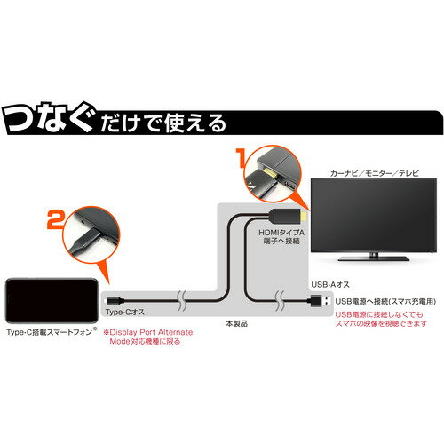 カシムラ KD-225 HDMI変換ケーブル 3m