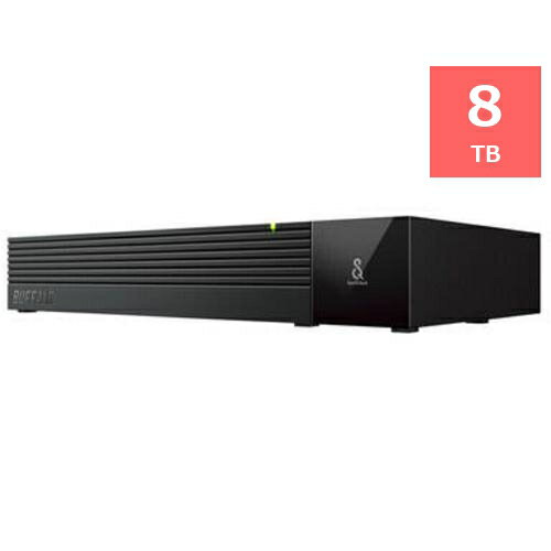 BUFFALO HD-SQS8U3-A 外付けHDD SeeQVault対応 8TB ブラック HDSQS8U3A