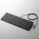 キーボード エレコム 有線 薄型 コンパクト TK-FCP097BK 有線薄型コンパクトキーボード(2)
