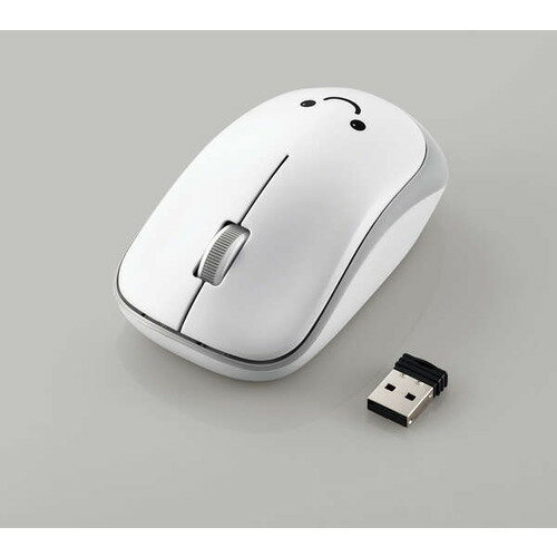 ELECOM M-IR07DRSKWH IR 마우스 ENELO 시리즈 무선 3 버튼 절전 저소음 버튼 항균 화이트