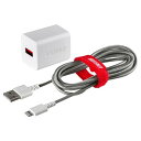 バッファロー BSMPA2404LC2TWH 2.4A USB急速充電器 Lightningケーブル2.0m付属(ホワイト)