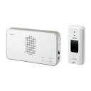 朝日電器 ELPA EWS-S5030 ワイヤレスチャイム 押しボタンセット ホワイト