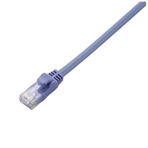 エレコム LD-GPN/BU15 LANケーブル 15m CAT6準拠 1000BASE-T対応 周波数帯域250MHz コンパクトコネクター ヨリ線 モールド加工 ブルー ●周波数帯域250MHzを保証するギガビット・イーサネットに対応した、Cat6準拠LANケーブルのスタンダードタイプです。●十字介在をなくしたヨリ線仕様なので、やわらかく取り回しが簡単で、狭い場所での敷設も容易です。●隣接するポートに干渉せず、出っ張りが気にならないスリムコネクターを採用しています。●狭い場所でも取り回しが簡単な、全長約3cmのコンパクトコネクターを採用しています。●着脱やケーブルの振れによる結線部の断線に強い、モールド加工タイプです。●EUの「RoHS指令(電気・電子機器に対する特定有害物質の使用制限)」に準拠(10物質)した、環境にやさしい製品です。●PLC、ADSL回線、CATV回線、光通信回線、ISDN回線に対応しています。●自社環境認定基準を1つ以上満たし、『THINK ECOLOGY』マークを表示した製品です。&nbsp;【仕様】カラー：ブルー環境配慮事項：EU RoHS指令準拠(10物質)電気仕様：規格:Cat6準拠(10BASE-T/100BASE-TX/1000BASE-T/1000BASE-TX対応)・伝送速度:1Gbps・伝送帯域:250MHz・インターフェース:RJ-45コネクターケーブル仕様：ケーブル長:約15m ※コネクター含まず、ケーブル太さ:約4.6mmケーブル構造：芯数:8芯・導体構成:ヨリ線(26AWG)・結線方式:ストレート結線・ヨリ対芯線:ツイストペアケーブル:○・シールド:無し(UTP仕様)・十字介材:×・外部シース(被膜)材質:PVCコネクター仕様：コネクター有無:両端コネクター付・モールド加工コネクター:○・スリムコネクター:○・爪折れ防止カバー付きコネクター:○・爪の折れないコネクター:×・レングスマーク付:×・ケーブル巻き取り機能:×パッケージ形態：アルミ箔袋+ステッカーPoE：×