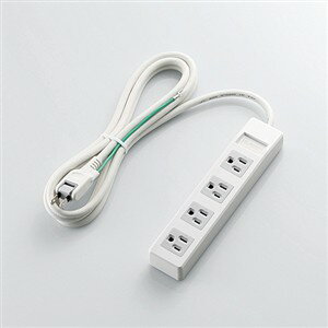 樂天商城 - エレコム T-T1A-3425WH 3ピンプラグ対応タップ 2.5m