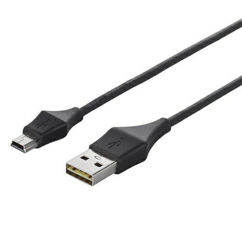 樂天商城 - バッファロー BSUAMNDU205BKA どっちもUSBコネクター採用 USB2.0ケーブル（A to miniB） 0.5m ブラック