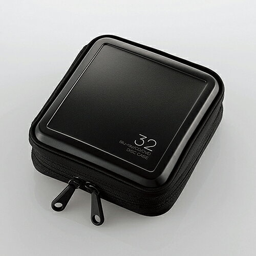 エレコム CCD-HB32BK Blu-ray・CD・DVD対応ファスナーケース(32枚) ブラック●全方位からBlu-ray/CD/DVD Discを守るファスナーケースです。●32枚のBlu-ray/CD/DVD Discを収納できる、持ち運びに便利なコンパクトタイプです。●外側の丈夫なセミハードケースが、Blu-ray/CD/DVD Discをしっかり保護します。●汚れや水に強く、傷がつきにくいマット加工のセミハード素材を採用しています。●ケース内側には取り外し可能な補強パーツがついています。ケースが潰れず、傷と反りに弱いBlu-ray Discをしっかり守ります。●表面に凹凸が少なく、きめ細かい繊維の不織布を採用しています。●不織布にはディスクの飛び出しを防ぐストッパ—がついています。●ケースを開けやすいダブルファスナーを採用しています。●ケースが180度開き、Blu-ray/CD/DVD Discが取り出しやすいフルオープンタイプです。●検索しやすいインデックスラベルがついています。サイズ約 幅165mm×奥行60mm×高さ168mm重量80g材質本体:(上下面)ポリプロピレン、(側面)ポリエステル、ディスク収納部:ポリプロピレンカラーブラック収納枚数32枚その他内側補強パーツ付き収容メディアBlu-ray/CD/DVD Disc付属品インデックスラベル:12枚