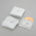 ケース エレコム CD DVD CCD-NBWB120WH Blu-ray・CD・DVD対応不織布ケース 2穴 ホワイト 60枚(両面収納)(2)