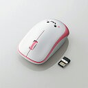 マウス エレコム 無線 ワイヤレス M-IR07DRPN 無線IRマウス 3ボタン ピンク(2)