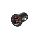 バッファロー BSMPS2401P2TBK 2.4A出力 シガーソケット用USB急速充電器 2ポートタイプ(ブラック)(2)