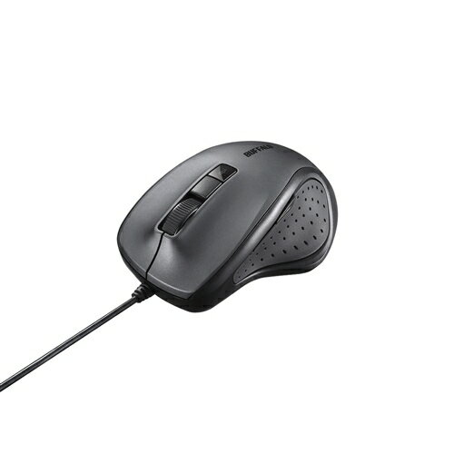 マウス バッファロー 有線 BSMBU300BK 有線BlueLED光学式マウス 静音／5ボタン／DP...