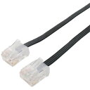 ミヨシ LYF-6A01BK カテゴリー6A フラットLANケーブル 1m ブラック(2)