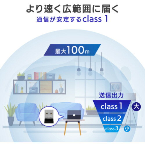 イーウェルネス楽天市場店のアイ・オー・データ機器 USBBT50LE USBアダプタ SSS｜アングル2