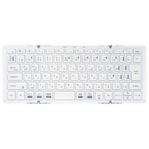 MOBO AM-K2TF83J／SLW Bluetooth(R)キーボード MOBO Keyboard 2 シルバー・ホワイト 3