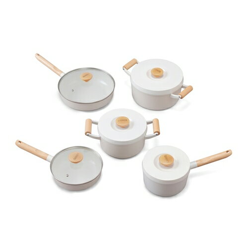 アイリスオーヤマ LUO-SE10W ルオント フライパン・なべ 10点セット ホワイト発売日：2020年2月17日●欧米をイメージしたデザイン●セラミックコーティングこびりつきにくく、汚れもスルっと落ちます●深型で底が厚いフライパン炒め物...