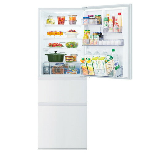 【無料長期保証】東芝GR-U36SC(WU)3ドア冷凍冷蔵庫(356L・右開き)マットホワイトGRU36SC(WU)