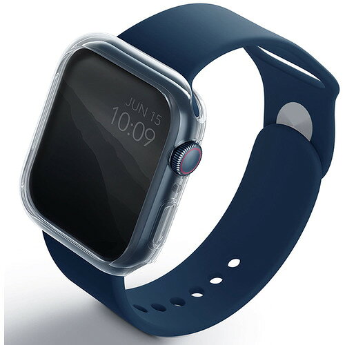 イーウェルネス楽天市場店のKENZAN UNIQ-45MM-GLSDUALPK Apple Watch 45MM CASE DUAL PACK GLASE CLEAR ／ SMOKE UNIQ45MMGLSDUALPK｜アングル3