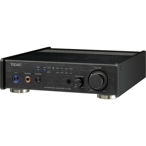 イーウェルネス楽天市場店のTEAC AI-303-B USB DAC／ステレオプリメインアンプ ブラック AI303B｜アングル2
