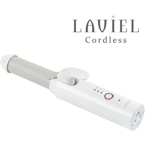LAVIEL LV-CL-CI Cordless カールアイロン LVCLCI発売日：2021年11月11日●いつでもどこでもヘアセット！充電式なので、いつでもどこでもヘアセットができます。モバイルバッテリー充電対応。●3段階温度調節（120℃・150℃・180℃)●前髪のセットにも使いやすい23mm夕方になると崩れてしまう巻き髪スタイルもこれがあれば安心！●電源ロック機能●キャップ付きで持ち歩きも楽々●持ち歩き用の収納袋付。&nbsp;【仕様】本体サイズ：約215×35×50mm質量：約233g電源：DC5V 2A（USB充電)温度調節：3段階（120℃・150℃・180℃)充電時間：約2時間半連続使用時間：約28分電池容量：4000mAh（リチウム電池)付属品：ACアダプタ、USBコード、キャップ、収納袋バレル径：23mm