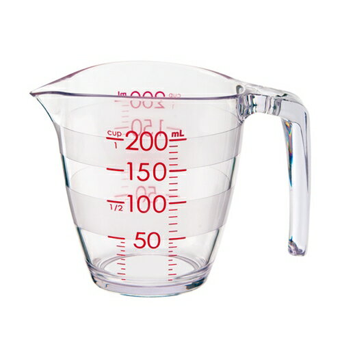 マーナ K649CL 目盛りが見やすい計量カップ