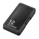 エレコム CMC-SDCPP12BK SD/microSDカードケース プラスチックタイプ ( SD:6枚 / microSD:6枚収納可能 ) ブラック(2)