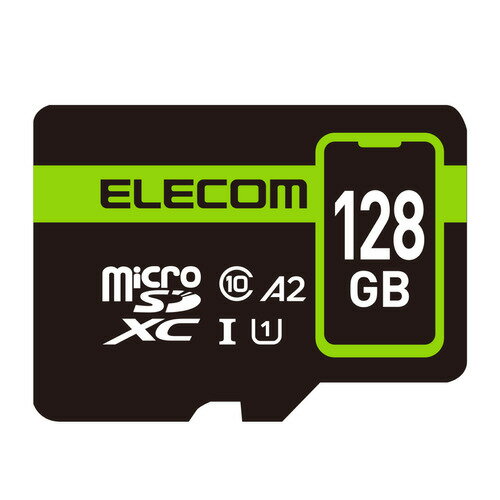 エレコム MF-SP128GU11A2R マイクロSDカード microSDXC 128GB Class10 UHS-I MFSP128GU11A2R●データの保存や編集、更新などアプリを快適に利用するための規格”アプリケーションパフォーマ...