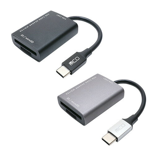 イーウェルネス楽天市場店のミヨシ USR-CSD1／BK SD microSDカードリーダ ライタ Type-C ブラック USRCSD1／BK｜アングル3
