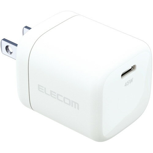 エレコム ACDC-PD2245WH ACアダプター USB TypeC 充電器 45Wホワイト エレコム ACDC-PD2245WH ACアダプター USB TypeC 充電器 45Wホワイト