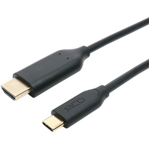 ミヨシ USD-FH10/BK USB Type-C HDMI変換ケーブル 1m ブラック