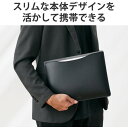 エレコム BM-IBSVM2213BK MacBook Pro ／ Air 13インチ 13.6インチ用 パソコンケース スリーブタイプ ソフトレザー ブラック 3