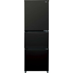 【無料長期保証】Haier JR-CV29B-K 3ドア冷蔵庫 SLIMORE （286L・右開き） チャコールブラック