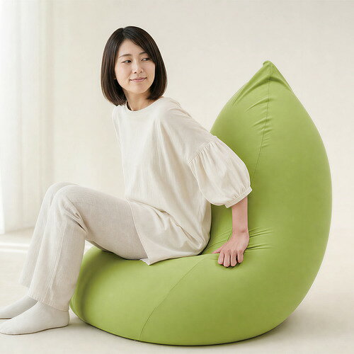 MOGU モグ たまごソファ ネイビー 横600mm×縦1300mm×奥行600mm [2]