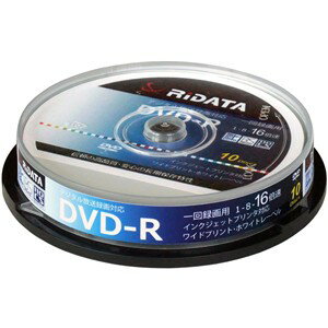 RiDATA D-RCP16X.PW10RDD 一回録画用DVD-R 10