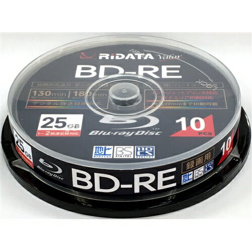 RiDATA BD-RE130PW 2X.10SP C BD-REfBXN CNWFbgv^[Ή XshP[X 25GB 10 zCg