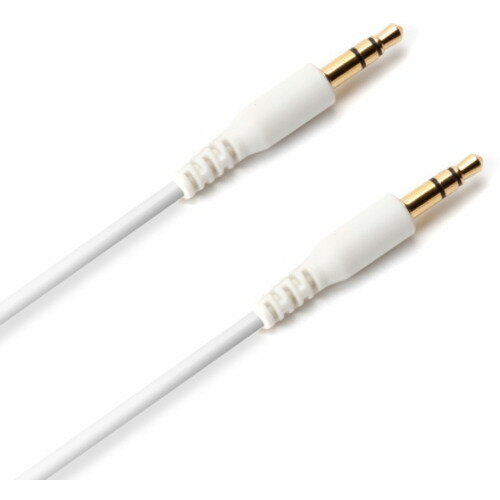 楽天イーウェルネス楽天市場店PGA PG-AUXY05M12WH 3.5mmステレオミニプラグ AUXオーディオケーブル やわらか 0.5m Premium Style ホワイト PGAUXY05M12WH