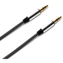 PGA PG-AUX05M11BK 3.5mmステレオミニプラグ AUXオーディオケーブル タフ 0.5m Premium Style ブラック PGAUX05M11BK(2)