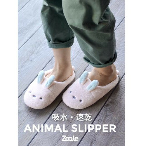 イーウェルネス楽天市場店のシービージャパン 吸水アニマル スリッパ ウサギ｜アングル2