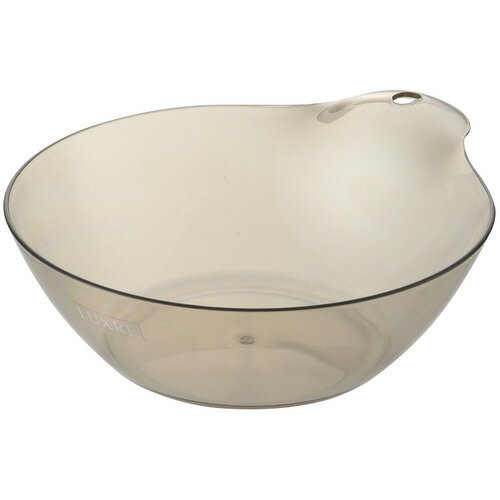 リッチェル リュクレ湯おけ ブラウン ●透明にくすみ感をプラスした、うるつや大人ナチュラルカラー。高級感と上品さを演出するカラーラインナップです。タオルバーに直接掛けたり、S字力ンを使って掛けることもできます。【仕様】商品サイズ：幅250×...