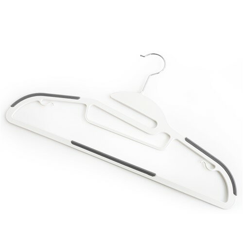 ヤマダオリジナル ハンガー 首元伸びにくいハンガー10本組 グレー